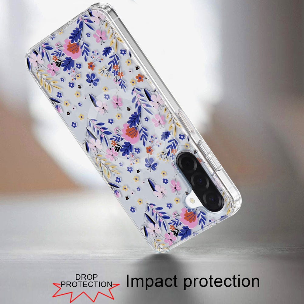 Phone Case for Galaxy A17 5G Stylish Design Shockproof Magnetic Magsafe Compatible TPU IMD Print Rugged Grip Drop Protection Slim Fashion Cover