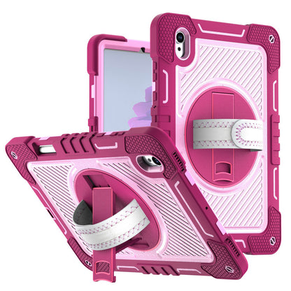 Tablet Case for Samsung Galaxy Tab S11 Multi Functional 3in1 Kickstand Hand Strap Shoulder Strap Pencil Holder Heavy Duty Shock Absorbing Rugged TPU Cover