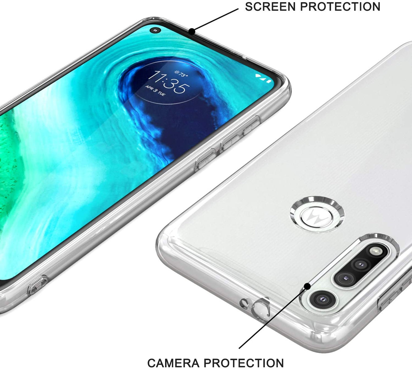 For Apple iPhone 16 Plus (6.7") Slim Transparent Silicone Soft Skin Flexible TPU Gel Rubber Candy Gummy Protective Hybrid Case Cover Clear