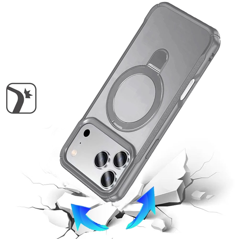 Phone Case for Apple iPhone 18 Pro Max Magnetic Ring Stand Matte Finish Shockproof Grip Slim Armor Heavy Duty TPU Protective Hybrid Cover