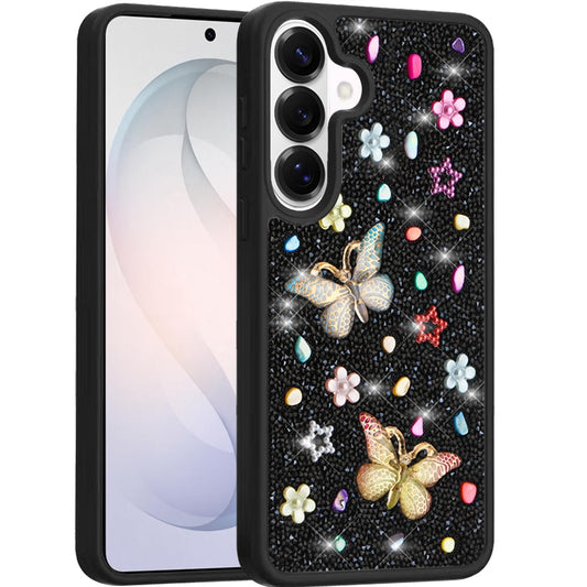 Phone Case for Samsung Galaxy S26 3D Butterfly Diamond Bling Glitter Shockproof Stylish Protective Luxury Hybrid Sparkly Durable Grip Design Cover