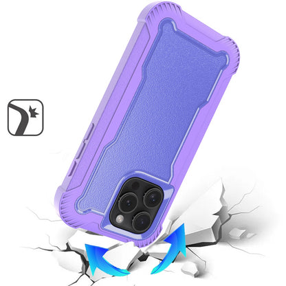 For iPhone 16 Pro Max (6.9") Tough Hybrid Case - Shockproof 3-in-1 Armor Full-Body Protection PC + TPU Rubber Bumper Frame Case Cover