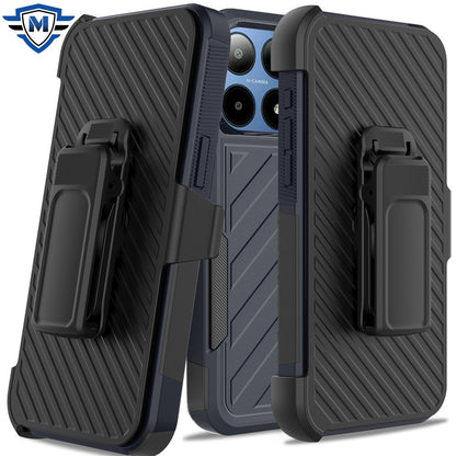 For Premium Tough Hybrid Case with Belt Clip Holster, Shockproof Rugged Design, Textured 2in1 Non-Slip  Tablet Case Cover