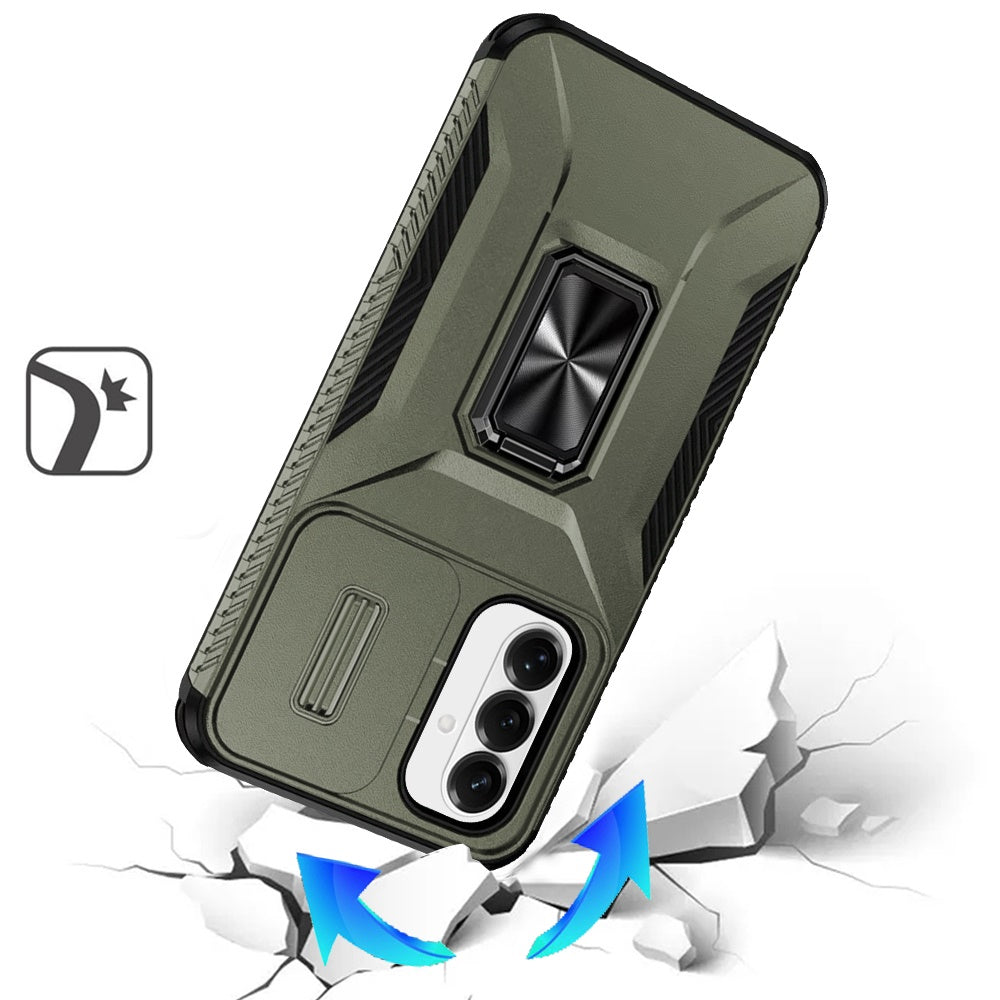 Phone Case for Samsung Galaxy S26 FE /Fan Edition Magnetic Ring Stand Camera Protection Shockproof Heavy Duty Kickstand Rugged Grip Anti Scratch Hybrid Cover