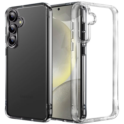 For Samsung Galaxy S25 Plus /S25+ /S24/Plus Shockproof Slim Crystal Clear Transparent Hybrid Cover with Enhanced Drop Protection Case Cover Transparent