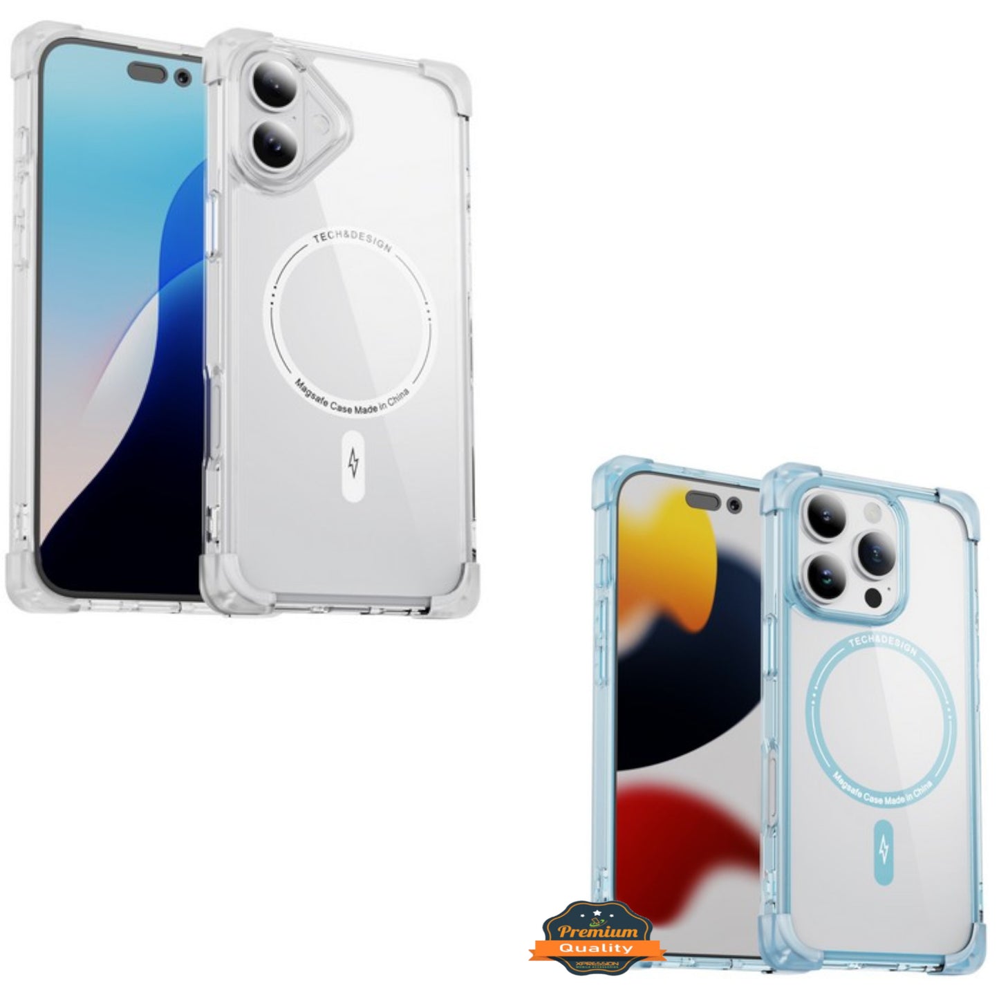 For Samsung Galaxy S25 /S24 Slim Fit Hybrid Case Clear Corner Bumper MagSafe Compatible, Hard TPU Rubber Shockproof Case Cover