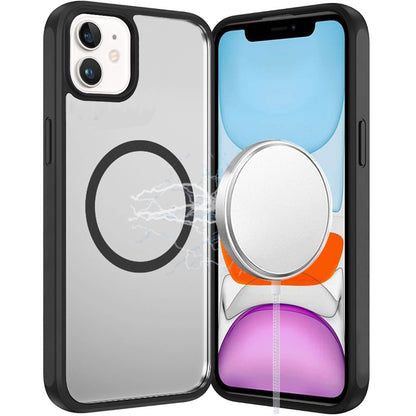 Phone Case for Apple iPhone 11 Transparent Magnetic HQ Shockproof Hybrid 2.0mm Thick AntiSlip Grip Drop Protection Rugged Clear Durable Impact Cover