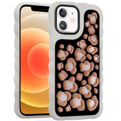 Phone Case for Apple iPhone 12 /12 Pro Fashionable Silicone Textured Decorative Design Pattern Protective Rubber TPU Hybrid Protection Cover