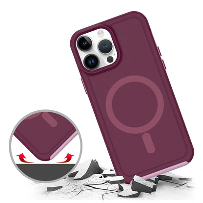 For Samsung Galaxy S25 Ultra Magnetic Circle, MagSafe Compatible, Guard Fused Heavy-Duty Hybrid Shockproof Slim Case Cover