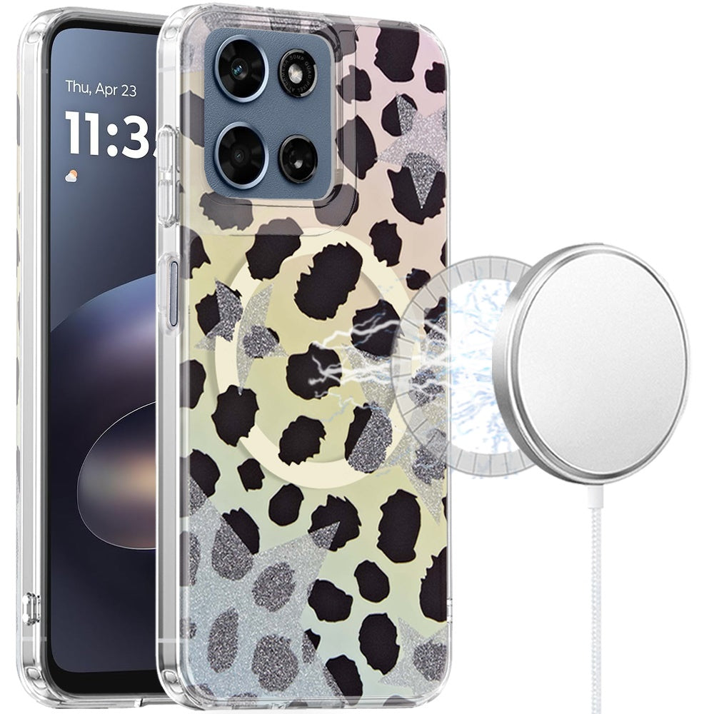 Phone Case for Motorola Moto G Play 5G 2026 Stylish Design Shockproof Magnetic Magsafe Compatible TPU IMD Print Rugged Grip Drop Protection Slim Fashion Cover