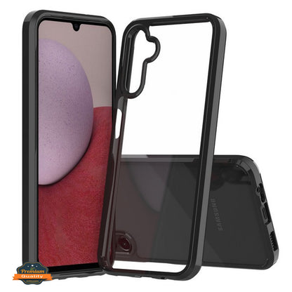 For Samsung Galaxy S25 Fan Edition /Galaxy S25 FE Crystal HD Clear Back Hybrid Case TPU Bumper Frame Slim Shockproof Hard Defender Case Cover Black