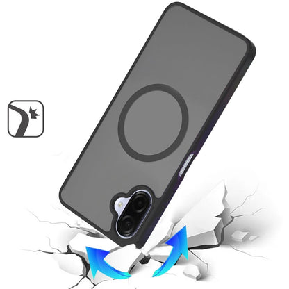 For Samsung Galaxy A07 MagSafe Compatible Case Hybrid Soft TPU Bumper Hard Translucent Matte Back Slim Shockproof Case Cover