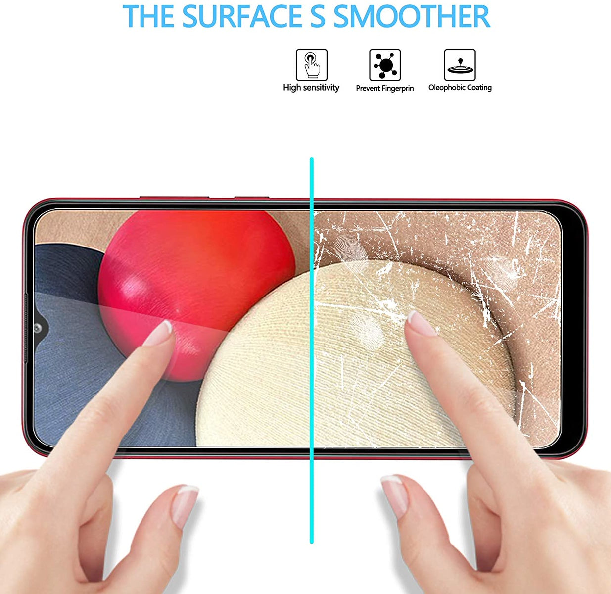 For Samsung Galaxy S24 FE /Fan Edition Tempered Glass Screen Protector HD Transparent [Bubble Free, Case Friendly] 9H Glass Screen Guard Case Cover Clear