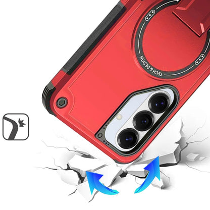Phone Case for Samsung Galaxy S26 FE /S26 Fan Edition Magnetic Kickstand Rugged Shockproof Armor Grip Anti Slip Heavy Duty Protective Matte Stand Hybrid Cover