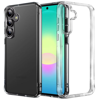 Phone Case for Samsung Galaxy A27 Crystal Transparent Thick 2.0mm Shockproof Chrome Button Durable Grip Camera Protection Hybrid Design Cover Clear