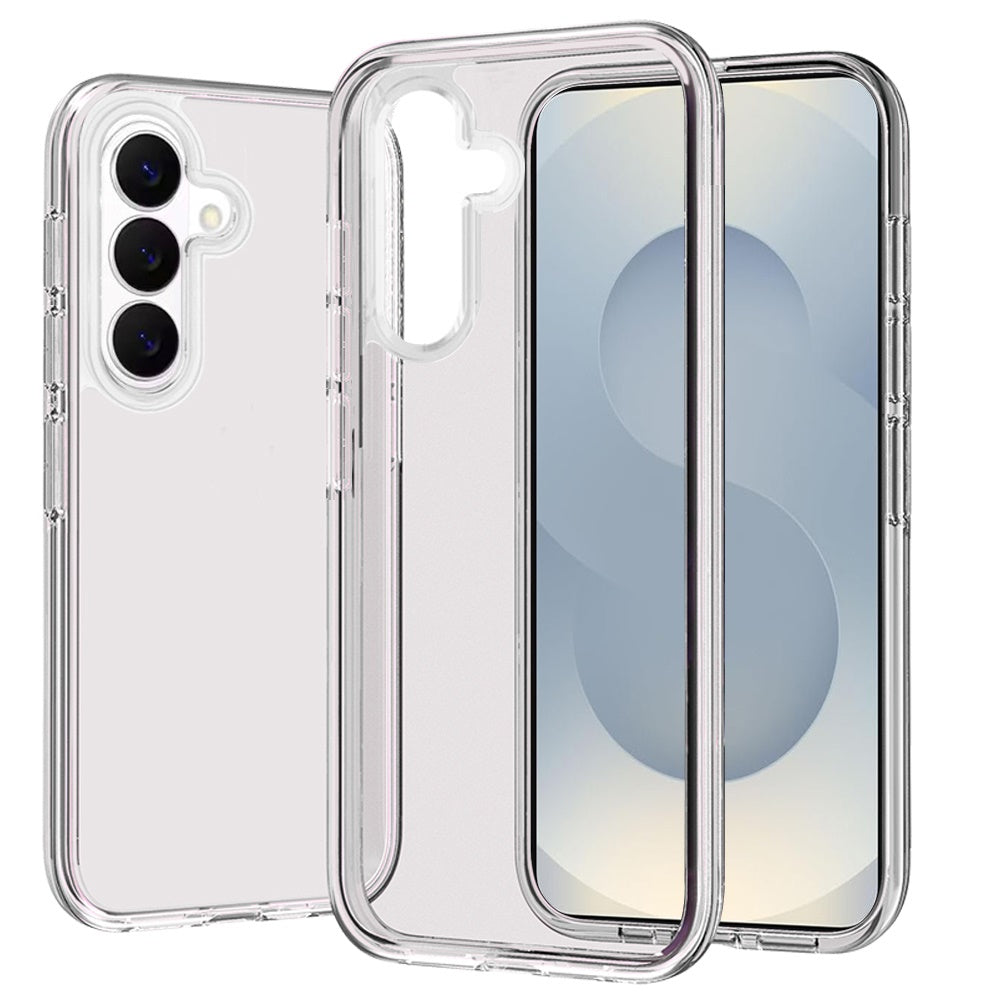 For Samsung Galaxy S26+ / S26 Plus Transparent Shock Absorption PC + TPU Rubber Gel Thick 3mm Hybrid Silicone Slim Fit Back Case Cover