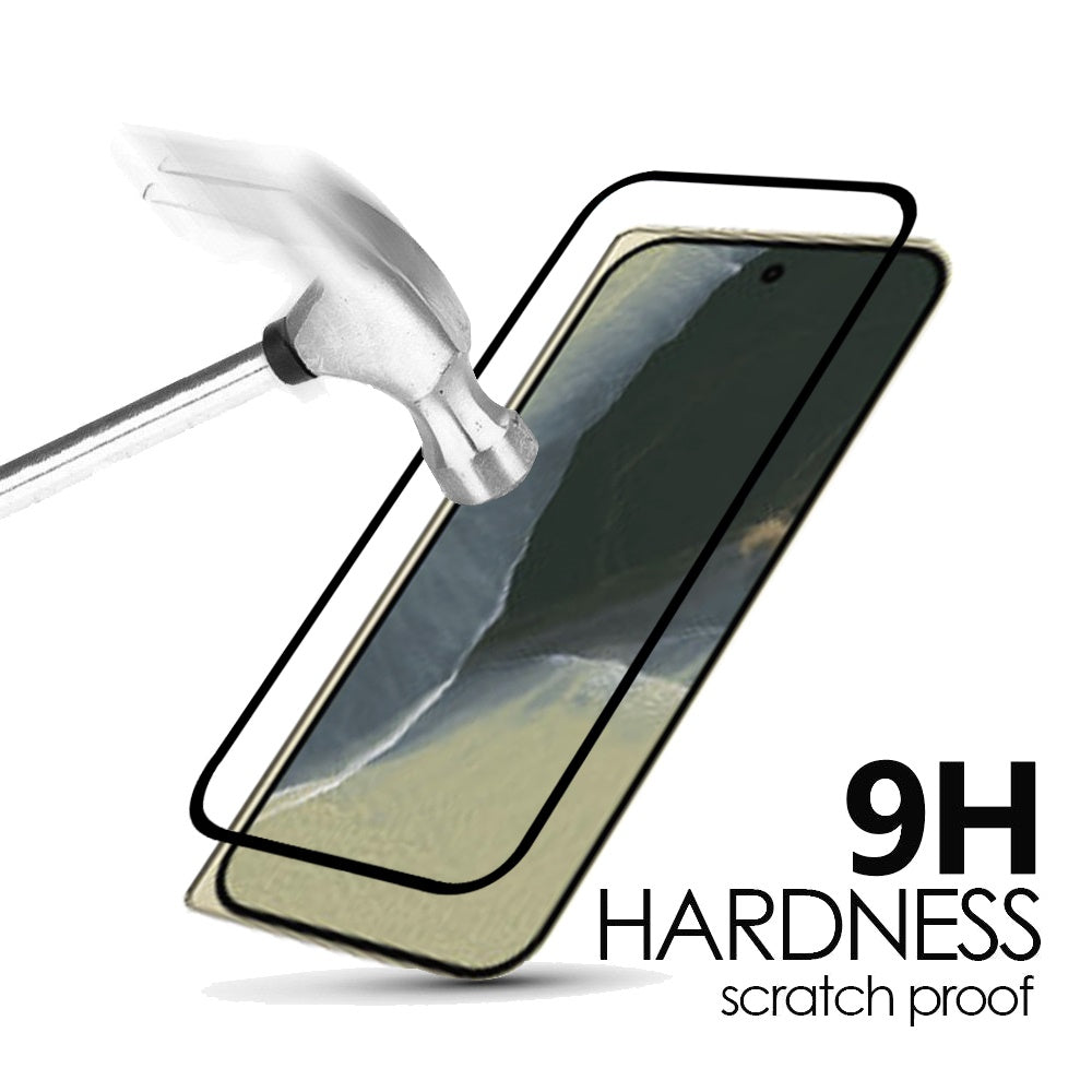 Screen Protector for Google Pixel 11 Pro Fold Premium Tempered Glass 9H Full Coverage HD Transparent Black Edged Shatter Bubble Free Resistant Durable Black