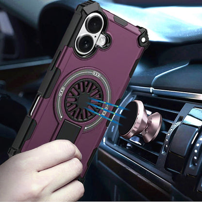 Invisible Kickstand Magnetic Car Mount Friendly Shockproof Texture Anti Slip Durable Grip Heavy Duty Hybrid