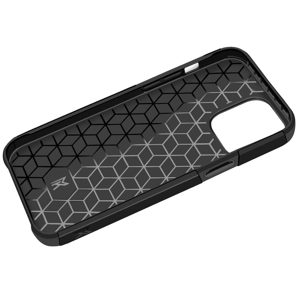 Phone Case for Apple iPhone 13 Pro Premium Slim Tough 2in1 Hybrid Case Dual-Layer PC TPU Rubber Armor with Shockproof Protection Cover Black