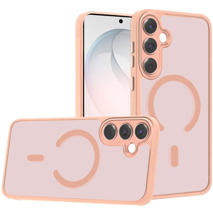 Phone Case for Samsung Galaxy S26 FE /Fan Edition Matte Frosted Magnetic Back Hybrid Hard PC Soft TPU Camera Protection Slim Shock Absorbing Anti Fingerprint Cover