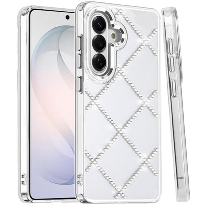 Phone Case for Samsung Galaxy S26 FE /S26 Fan Edition Gem Glitter Diamond Transparent Hard TPU Hybrid Shockproof Protective Colorful Durable Anti Scratch Grip Cover