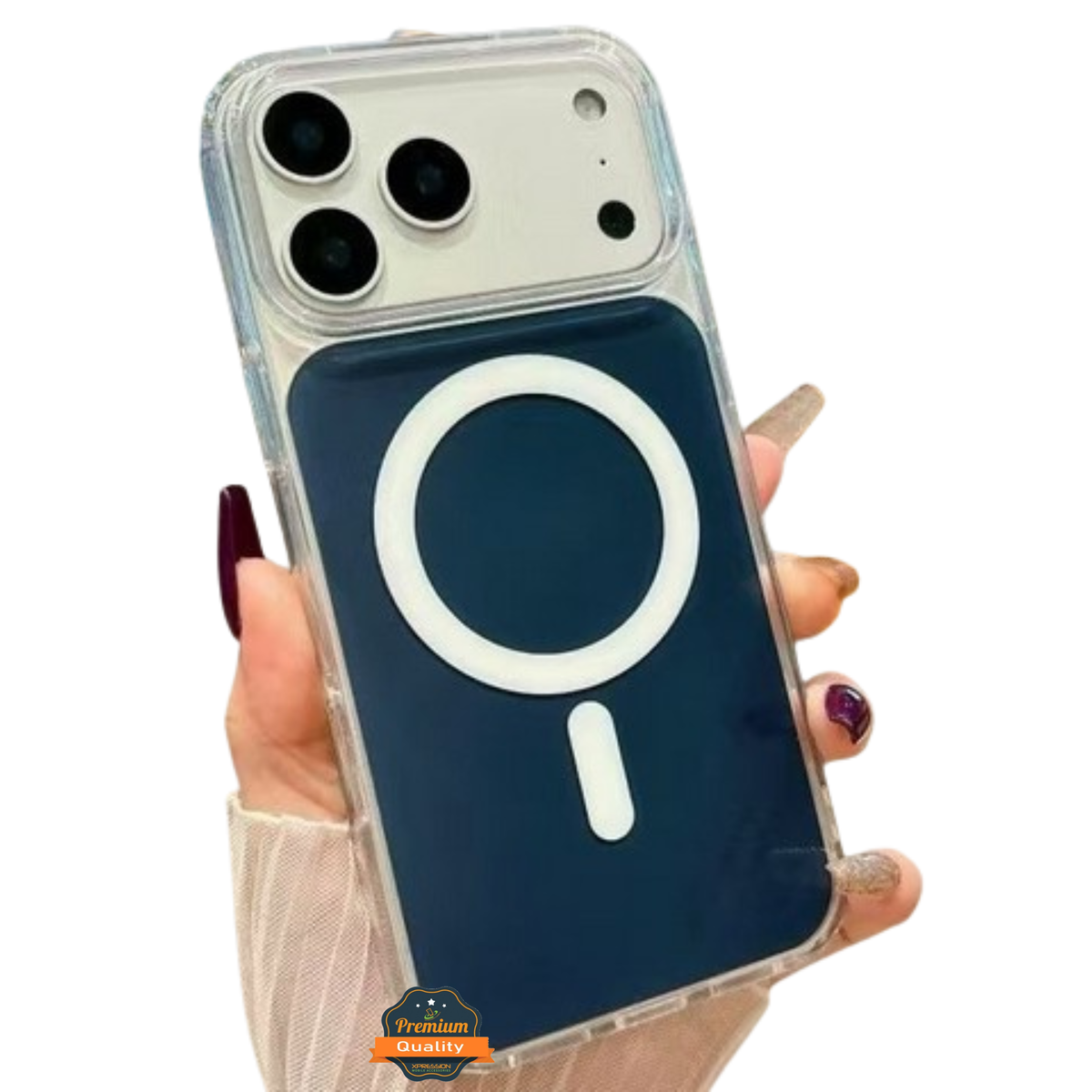 For Apple iPhone 17 AIR Crystal Clear Colorful Case Compatible with MagSafe, Shockproof Slim Protective Hybrid TPU Case Cover