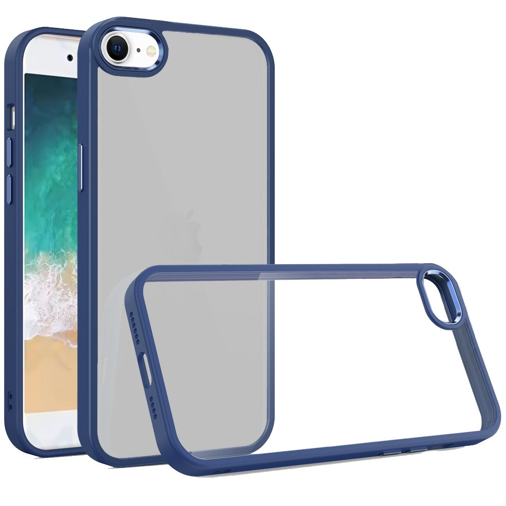 For Samsung Galaxy S26 Slim Fit Hybrid Transparent Thick Acrylic with Metal Buttons Frame Protective Hard PC + TPU Shockproof Case Cover