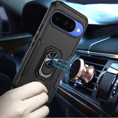 Phone Case for Google Pixel 11 / 11 Pro Tough Hybrid Ring Stand Shockproof Rugged Grip Impact Resistant Hybrid Kickstand Heavy Duty Durable Cover
