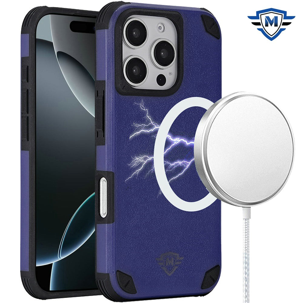 For Apple iPhone 16 Pro Max (6.9") Premium Heavy Duty Dual-Layer Rugged Protection, Shockproof Magnetic Compatible with MagSafe Case Cover