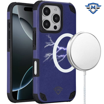 For Apple iPhone 15 Pro Max (6.7") Premium Heavy Duty Dual-Layer Rugged Protection, Shockproof Magnetic Compatible with MagSafe Case Cover
