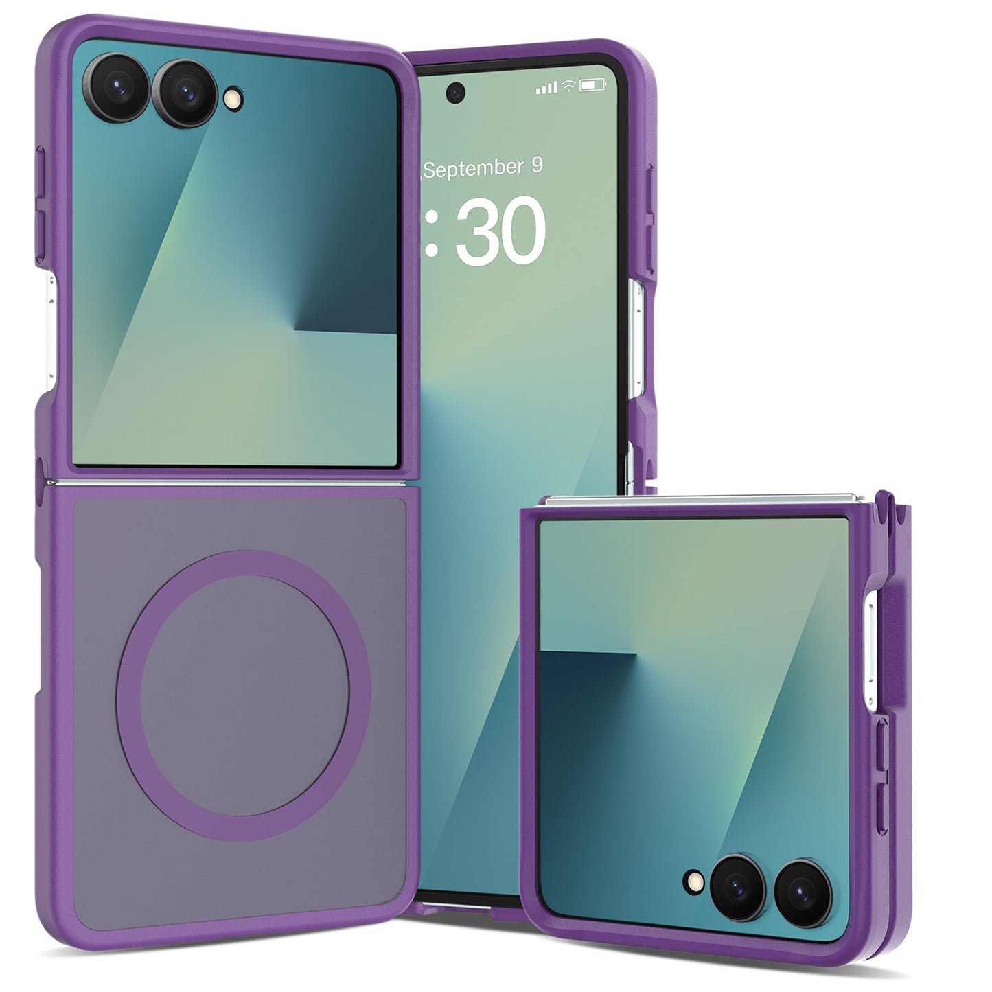 Phone Case for Samsung Galaxy Z Flip 8 Magnetic Matte Hybrid Shockproof Smooth Grip Durable Camera Protection Anti-Slip Soft Touch TPU Armor Cover