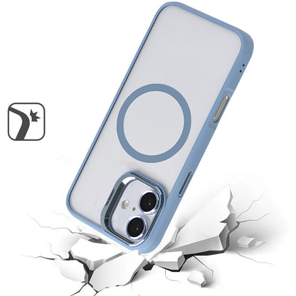 For Apple iPhone 16 (6.1") Hybrid Magnetic Cool Case with Camera Stand Fits MagSafe Accessories Shockproof Case Cover