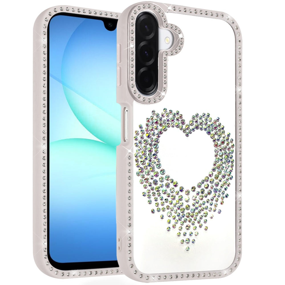 Angel Hearts Glitter Shimmer Diamond Edge Sparkle Hybrid Shockproof AntiSlip Grip Fashion Stylish Protective Bumper