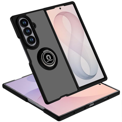 Phone Case for Samsung Galaxy Z Fold 8 Ultra Hybrid Magnetic Ring Stand TPU Hard Silicone Reinforced Bumper Shock Absorbing Matte Design Cover