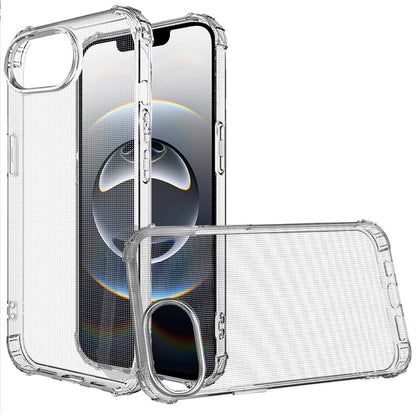 For Apple iPhone 17E /16E Hybrid Transparent Thick TPU Rubber Silicone 4 Corners Gel Shockproof Protective Slim Back Case Cover Clear