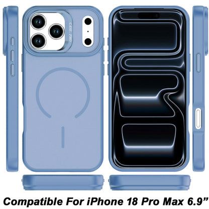 Phone Case for Apple iPhone 18 Pro Max/ 17 Pro Max Premium Matte Magnetic Camera Stand Hybrid Shockproof Rugged Protective Anti Scratch Durable Grip Metal Buttons Cover