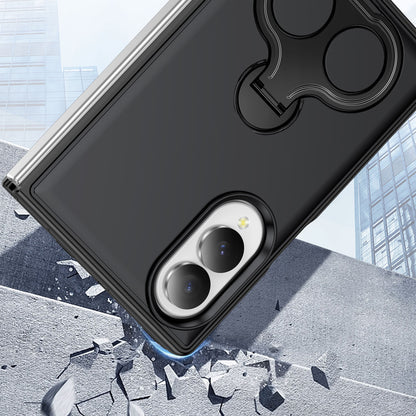 Phone Case for Samsung Galaxy Z Fold 8 Magnetic 2 Ring Stand Car Mount Friendly Shockproof Rugged Grip Armor Dual Ring Kickstand Heavy Duty Hybrid Cover