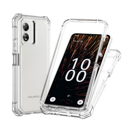 For Samsung Galaxy Xcover 6, Samsung Galaxy Xcover 6 Pro Full-Body Dual Layer Hybrid Case Slim, Drop-Proof TPU Hard PC, Durable Corner Front Bumper Protector Case Cover Clear Transparent