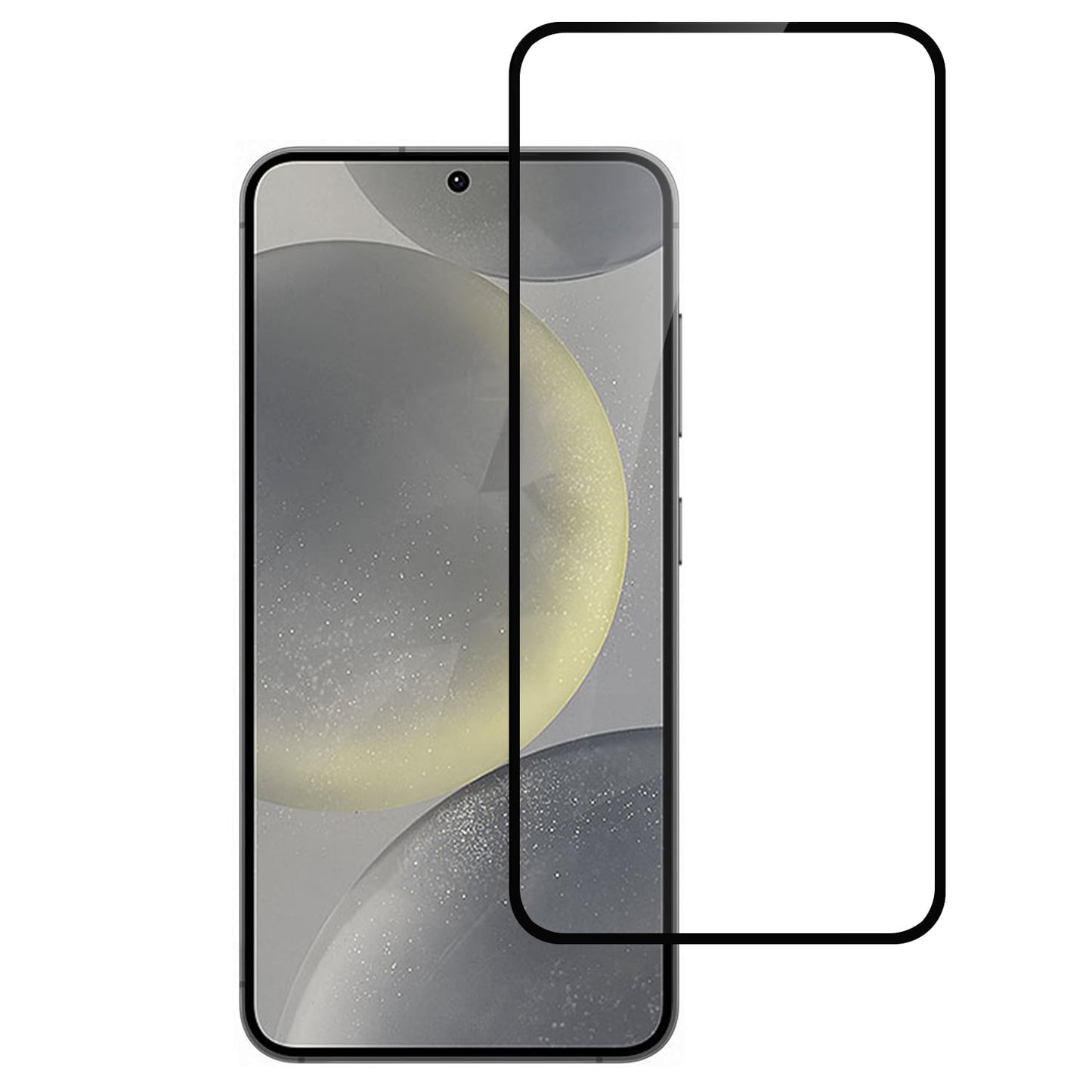 Screen Protector for Samsung Galaxy S26 FE /Fan Edition Tempered Glass Screen Protector Transparent Black Edge 9H Hardness Bubble Free Fingerprint Easy to Install Black