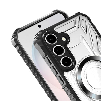 Phone Case for Samsung Galaxy S26 FE /Fan Edition Clear Rugged Hybrid TPU Magnetic Back Reinforced Frame Bumper Shock Absorbing Slim Fit Cover