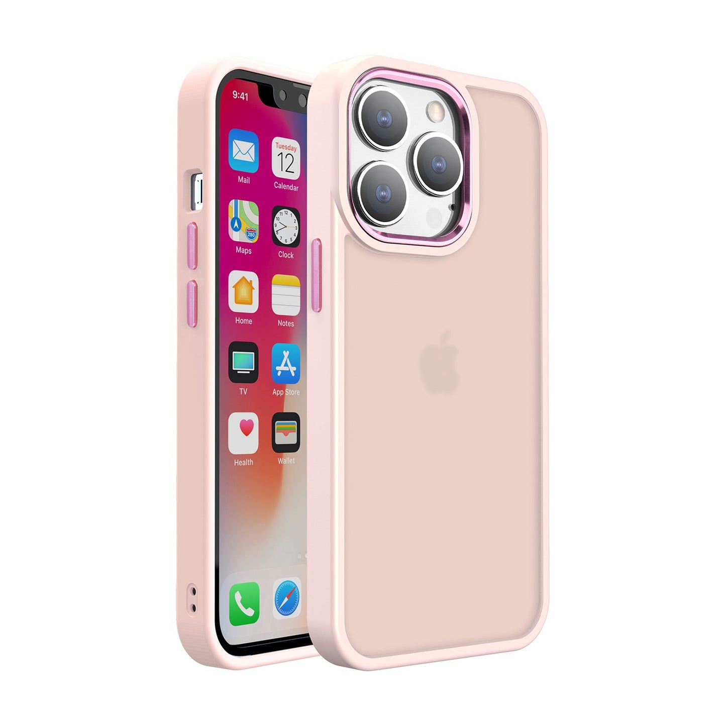 For Samsung Galaxy A17 5G Slim Fit Thin Hybrid,Frosted Matte Polished Acrylic Hard PC with TPU Rubber Frame Case Cover