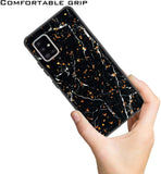 For Apple iPhone 15 Pro Max (6.7") Marble Fashion Stylish Flake Glitter Bling Hybrid Glossy Rubber Hard PC Protection Butterfly Phone Case Cover