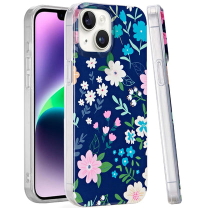 Phone Case for iPhone 14/13 Stylish Design IMD Shockproof Protective Slim Fit TPU Durable Grip Fashion Pattern Impact Resistant Hybrid Cover Multicolor