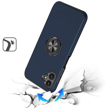 Phone Case for Samsung Galaxy A08 4G, A07 5G, A07 4G Invisible Ring Stand Shockproof Anti Slip Durable Grip Protective Hybrid Slim Fit Magnetic Car Mount Holder Cover