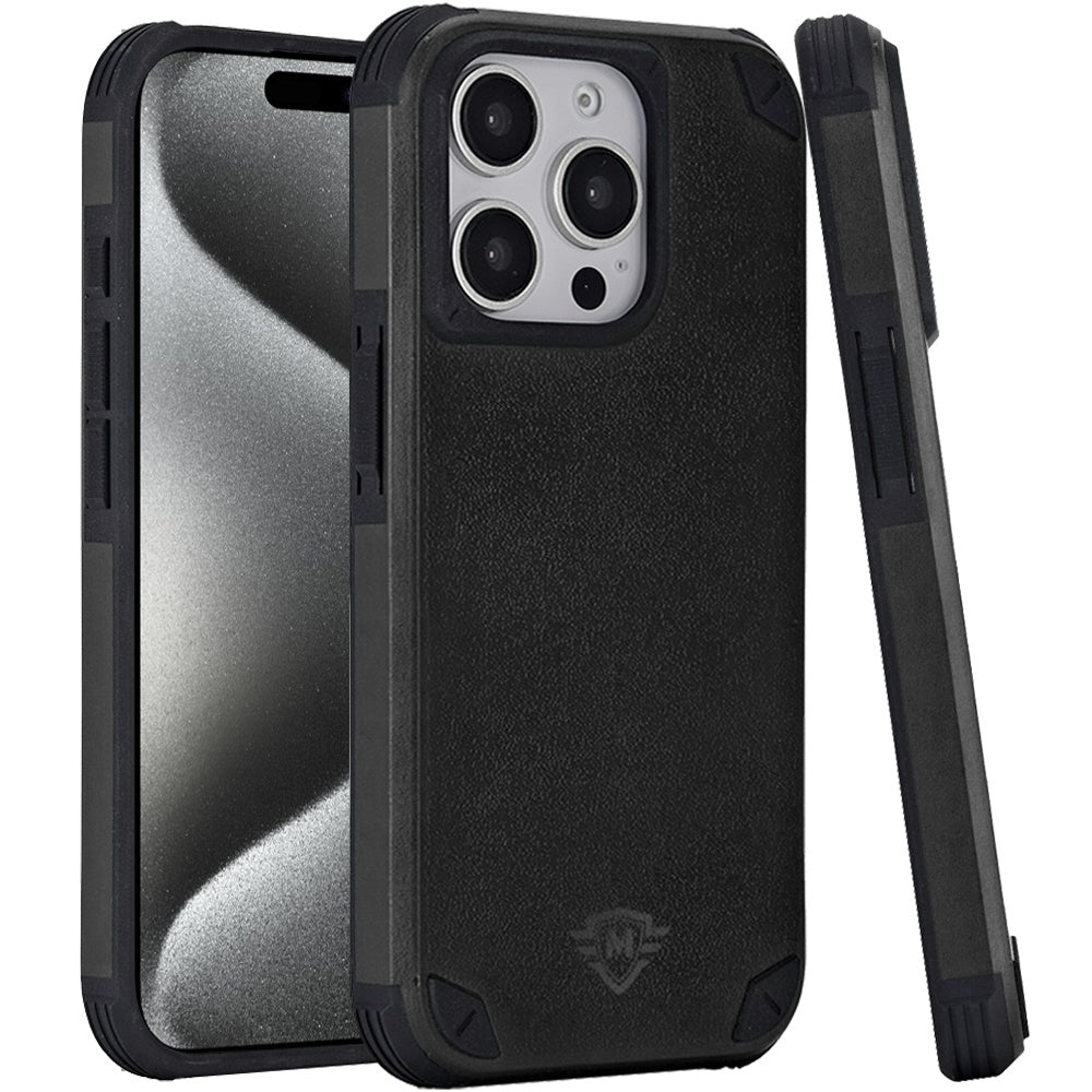 For Apple iPhone 15 Pro Max (6.7") Premium Heavy Duty Dual-Layer Rugged Protection, Shockproof Magnetic Compatible with MagSafe Case Cover