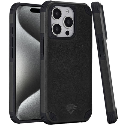 For Apple iPhone 15 Pro Max (6.7") Premium Heavy Duty Dual-Layer Rugged Protection, Shockproof Magnetic Compatible with MagSafe Case Cover