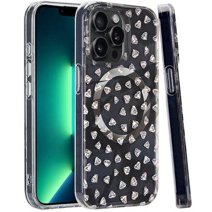 For Apple iPhone 13 Pro Max Double Layer IMD Magnetic Hybrid Shockproof Protection Anti Scratch Durable Design Secure Grip Slim Profile Compatible Design Case Cover