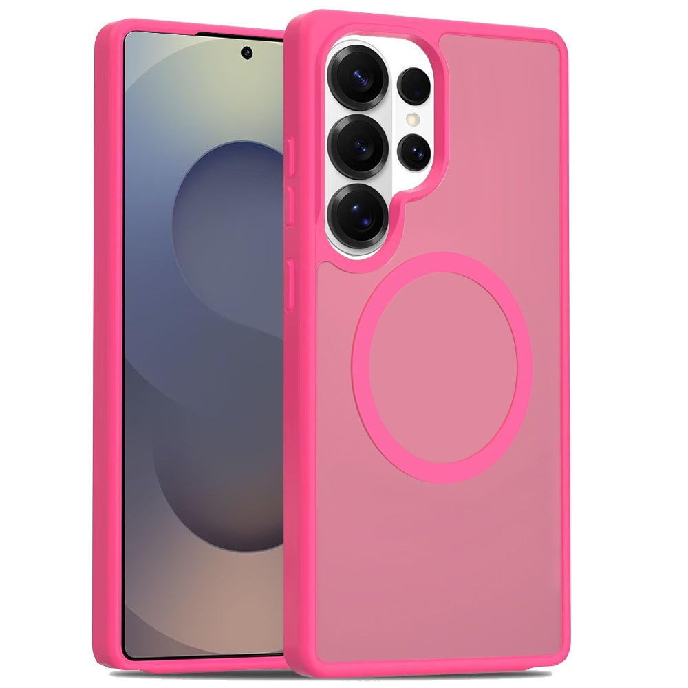 For Samsung Galaxy S26 Ultra MagSafe Compatible Case Hybrid Soft TPU Bumper Hard Translucent Matte Back Slim Shockproof Case Cover