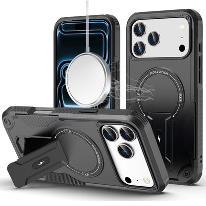 Phone Case for Apple iPhone 18 Pro Max Magnetic Kickstand Rugged Shockproof Armor Grip Anti Slip Heavy Duty Protective Matte Stand Hybrid Cover