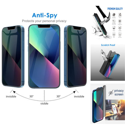 For Samsung Galaxy S24 FE /Fan Edition Tempered Glass Privacy Screen Protector Tempered Glass Film Protection Case-Friendly Case Cover Black